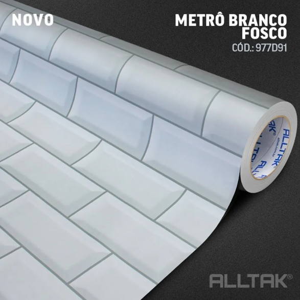 AD ALLTAK DECOR METRO BRANCO FOSCO C/ 1,22 MT