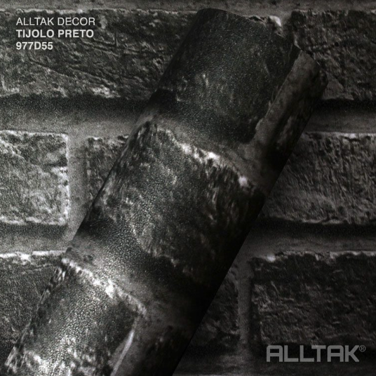 AD ALLTAK DECOR TIJOLO PRETO C/ 1,22 MT